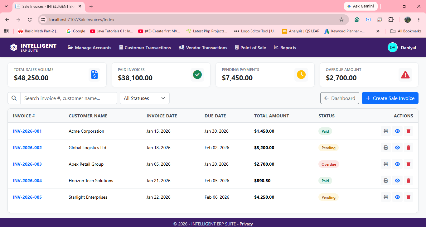 Sales Invoice
